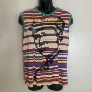 Itsus Mao Tank Top Large Gently worn 100% cotton 20" armpit to armpit